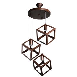 ΦΩΤΙΣΤΙΚΟ ΟΡΟΦΗΣ ΤΡΙΦΩΤΟ PWL-1152 PAKOWORLD Ε27 ΚΑΦΕ 45X45X90ΕΚ