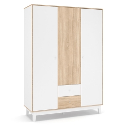 ΝΤΟΥΛΑΠΑ AWELL PAKOWORLD ΤΡΙΦΥΛΛΗ SONOMA-ΛΕΥΚΟ 153.5X54.5X216ΕΚ