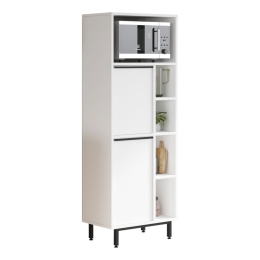 ΣΤΗΛΗ ΚΟΥΖΙΝΑΣ MIGNIATO PAKOWORLD ΛΕΥΚΟ-ΜΑΥΡΟ 60X35.5X161.5ΕΚ