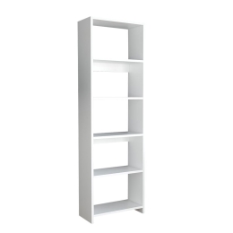 ΒΙΒΛΙΟΘΗΚΗ ROBELO PAKOWORLD ΜΕΛΑΜΙΝΗΣ ΛΕΥΚΟ 48.6X22X160ΕΚ