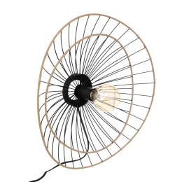ΦΩΤΙΣΤΙΚΟ ΤΟΙΧΟΥ-ΑΠΛΙΚΑ ALARA PAKOWORLD E27 40W ΧΡΥΣΟ-ΜΑΥΡΟ Φ45X11ΕΚ