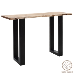 KΟΝΣΟΛΑ SLIM PAKOWORLD ΞΥΛΟ ΑΚΑΚΙΑΣ ΦΥΣΙΚΟ-ΠΟΔΙ ΜΑΥΡΟ 120X40X75.5ΕΚ