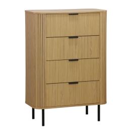 ΣΥΡΤΑΡΙΕΡΑ SCANDI PAKOWORLD ΜΕ 4 ΣΥΡΤΑΡΙΑ ΦΥΣΙΚΟ 79X46X115ΕΚ