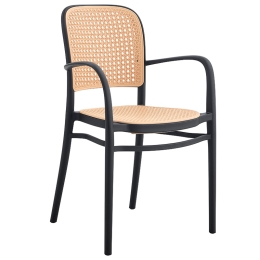 ΠΟΛΥΘΡΟΝΑ JUNIPER PAKOWORLD ΜΕ UV PROTECTION PP ΜΠΕΖ-ΜΑΥΡΟ 56X52.5X86.5ΕΚ.