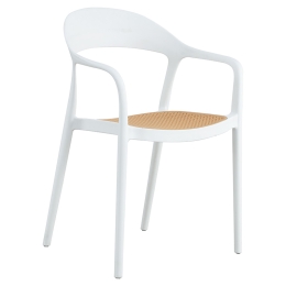 ΠΟΛΥΘΡΟΝΑ EMBER PAKOWORLD ΜΕ UV PROTECTION PP ΜΠΕΖ- ΛΕΥΚΟ 52.5X56.5X81ΕΚ.