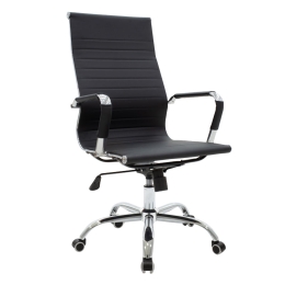 ΚΑΡΕΚΛΑ ΓΡΑΦΕΙΟΥ ΔΙΕΥΘΥΝΤΗ VALTER PAKOWORLD ΜΑΥΡΟ PU 55.5X58X108ΕΚ