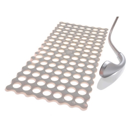 Πατάκι Αντιολισθητικό Golf 00285.003 Silver 34Χ68 34x68cm PVC