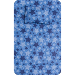 Borea Σεντόνι Σετ 2ΤΜΧ Sky Μονό Μπλε 160 x 240 cm + 50 x 70 cm Μπλε