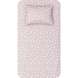 Borea Σεντόνι Σετ 2ΤΜΧ Stars Μονό Λιλά 160 x 240 cm + 50 x 70 cm Λιλά