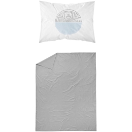 Borea Σεντόνι Σετ 2ΤΜΧ Three Skies Σιέλ Μονό 160 x 240 cm + 50 x 70 cm Σιέλ