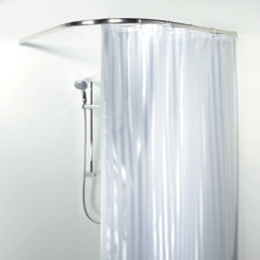 Βραχίoνας Μπάνιου Ημικυκλικός Ova - Rondo 03364.001 Chrome  90X90 cm 90X90cm Αλουμίνιο