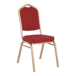 HILTON ΚΑΡΕΚΛΑ ΜΕΤΑΛΛΟ ΒΑΦΗ LIGHT GOLD, ΥΦΑΣΜΑ ΚΟΚΚΙΝΟ