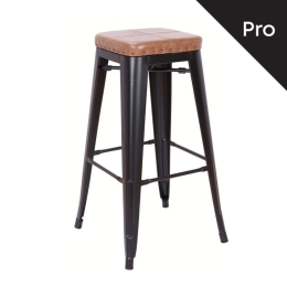 RELIX ΣΚΑΜΠΟ BAR-PRO, ΣΤΟΙΒΑΖΟΜΕΝΟ, ΜΕΤΑΛΛΟ ΒΑΦΗ ΜΑΥΡΟ MATTE, PU CAMEL
