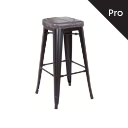 RELIX ΣΚΑΜΠΟ BAR-PRO, ΣΤΟΙΒΑΖΟΜΕΝΟ, ΜΕΤΑΛΛΟ ΒΑΦΗ ΜΑΥΡΟ MATTE, PU ΣΚΟΥΡΟ ΓΚΡΙ