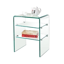GLASSER ΚΟΜΟΔΙΝΟ CLEAR  2 ΡΑΦΙΑ - ΓΥΑΛΙ 10MM / 6MM