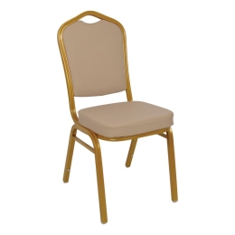 HILTON ΚΑΡΕΚΛΑ ΜΕΤΑΛΛΟ ΒΑΦΗ GOLD,  PU CAPPUCCINO