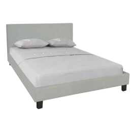 WILTON ΚΡΕΒΑΤΙ ΔΙΠΛΟ ΓΙΑ ΣΤΡΩΜΑ 140X190CM, ΥΦΑΣΜΑ ΑΠΟΧΡΩΣΗ GREY STONE