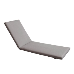 SUNLOUNGER ΜΑΞΙΛΑΡΙ ΞΑΠΛΩΣΤΡΑΣ TEXTILENE ΓΚΡΙ ΜΕ ΦΕΡΜΟΥΑΡ & VELCRO (FOAM+POLYESTER)