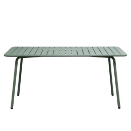 BRIO SLAT ΤΡΑΠΕΖΙ-PRO ΚΗΠΟΥ - ΒΕΡΑΝΤΑΣ, ΜΕΤΑΛΛΟ ΒΑΦΗ SANDY GREEN 5635C