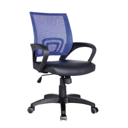 BF2101 ΠΟΛΥΘΡΟΝΑ-PRO ΓΡΑΦΕΙΟΥ ΜΕ ΑΝΑΚΛΙΣΗ, ΜΠΛΕ MESH - ΜΑΥΡΟ PU