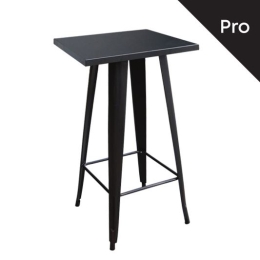 RELIX ΤΡΑΠΕΖΙ BAR-PRO, ΜΕΤΑΛΛΟ ΒΑΦΗ ΜΑΥΡΟ