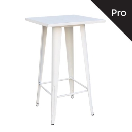 RELIX ΤΡΑΠΕΖΙ BAR-PRO, ΜΕΤΑΛΛΟ ΒΑΦΗ ANTIQUE WHITE