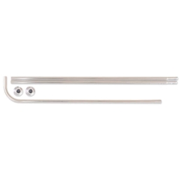 Βραχίoνας Μπάνιου Γωνιακός 03315.001 Chrome Φ 20 mm 170Χ80 cm 80X170cm Αλουμίνιο