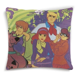 Διακοσμητικό Μαξιλάρι Scooby Doo 03 (Με Γέμιση) DimCol 40Χ40 Πολυέστερ