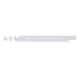 Βραχίoνας Μπάνιου Γωνιακός 03309.001 White Φ 28 mm 170Χ80 cm 80X170cm Αλουμίνιο